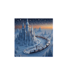 Mystic Winter Train 幻想的な冬の列車（個別スタンプ：15）