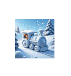 Mystic Winter Train 幻想的な冬の列車（個別スタンプ：16）