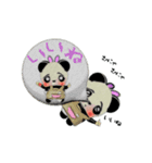 花を売る眠パンダのかわいい日常スタンプ！（個別スタンプ：14）