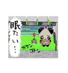 花を売る眠パンダのかわいい日常スタンプ！（個別スタンプ：22）