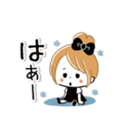 動く♡やる気がでない★おだんごガール（個別スタンプ：3）