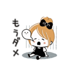 動く♡やる気がでない★おだんごガール（個別スタンプ：4）