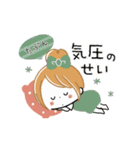 動く♡やる気がでない★おだんごガール（個別スタンプ：5）