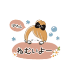 動く♡やる気がでない★おだんごガール（個別スタンプ：12）
