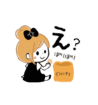 動く♡やる気がでない★おだんごガール（個別スタンプ：18）