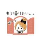 動く♡やる気がでない★おだんごガール（個別スタンプ：24）