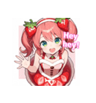 ベリースイートな苺姫日常スタンプ 英語ver（個別スタンプ：2）