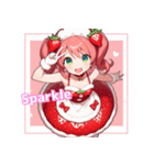 ベリースイートな苺姫日常スタンプ 英語ver（個別スタンプ：4）