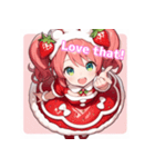 ベリースイートな苺姫日常スタンプ 英語ver（個別スタンプ：8）
