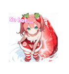 ベリースイートな苺姫日常スタンプ 英語ver（個別スタンプ：19）