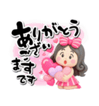 3D色んな髪色の派手かわ毎日送れるスタンプ（個別スタンプ：15）