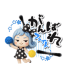 3D色んな髪色の派手かわ毎日送れるスタンプ（個別スタンプ：16）