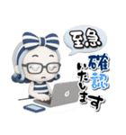3D色んな髪色の派手かわ毎日送れるスタンプ（個別スタンプ：26）
