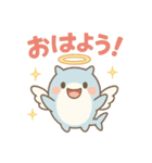 ボケてツッコむ！？サメ天使の爆笑スタンプ（個別スタンプ：1）