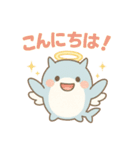 サメ天使のズコーッ！爆笑ギャグ劇場（個別スタンプ：1）