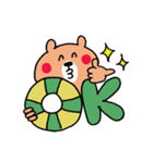 やべえ暑さの夏から秋のくまさん（個別スタンプ：17）