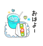 普通に大人女子7（真夏の日常編）（個別スタンプ：1）