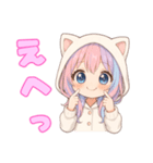 猫耳パーカーの女の子の日常（個別スタンプ：23）
