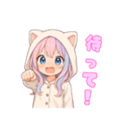 猫耳パーカーの女の子の日常（個別スタンプ：28）