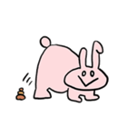 ぴぺいウサギ_シュールに伝える毎日の連絡（個別スタンプ：8）