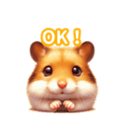 とにかくかわいい ゴールデンハムスター（個別スタンプ：11）