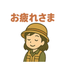 頑張る女子釣り部（個別スタンプ：37）