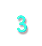 【数字】時間の連絡‼️4【ぷっくり】（個別スタンプ：3）