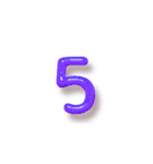 【数字】時間の連絡‼️4【ぷっくり】（個別スタンプ：6）