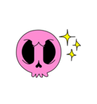 【動く♪】012-3 まばたきガイコツスタンプ（個別スタンプ：18）