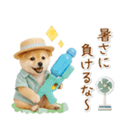 ⚡飛び出す柴犬の「夏」の毎日（個別スタンプ：20）