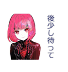 ロボ娘の進捗遅延★再見積り（個別スタンプ：11）