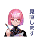 ロボ娘の進捗遅延★再見積り（個別スタンプ：16）