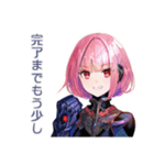 ロボ娘の進捗遅延★再見積り（個別スタンプ：34）
