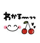 シンプル顔文字♡使いやすいデカ文字（個別スタンプ：8）