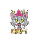 韓国語のネコちゃん（個別スタンプ：19）