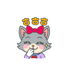 韓国語のネコちゃん（個別スタンプ：21）
