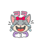 韓国語のネコちゃん（個別スタンプ：23）