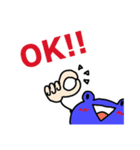 世界へはばたけ！カエルくん！（個別スタンプ：14）
