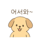 可愛い動物達 韓国語（個別スタンプ：9）