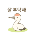 可愛い動物達 韓国語（個別スタンプ：17）