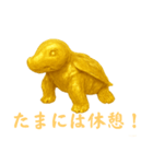 ゴールド神降臨 金の卵妊娠 開運強運幸運（個別スタンプ：10）