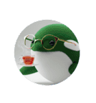 眼鏡をかけたシャチプレミアム（個別スタンプ：26）