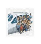 未来のLINE鉄道（個別スタンプ：19）