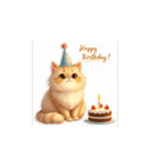 誕生日おめでとう！ねこスタンプ（個別スタンプ：2）