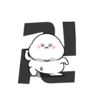 ぽっちゃりした白丸赤太郎(死語ダジャレ)（個別スタンプ：31）