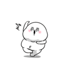 ぽっちゃりした白丸赤太郎(死語ダジャレ)（個別スタンプ：37）