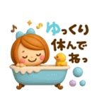 気持ち伝わる長文敬語♡かわいい女の子（個別スタンプ：6）