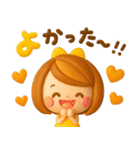 気持ち伝わる長文敬語♡かわいい女の子（個別スタンプ：28）