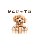 トイプードルゆるっと毎日アニメーション（個別スタンプ：22）