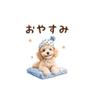 トイプードルゆるっと毎日アニメーション（個別スタンプ：24）